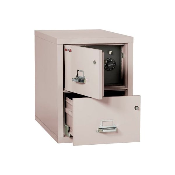 Fire King Fireking Fireproof 2 Drawer Vertical Safe-In-File Legal 20-13/16"Wx31-9/16"Dx27-3/4"H Platinum 2-2131-CPLSF - main
